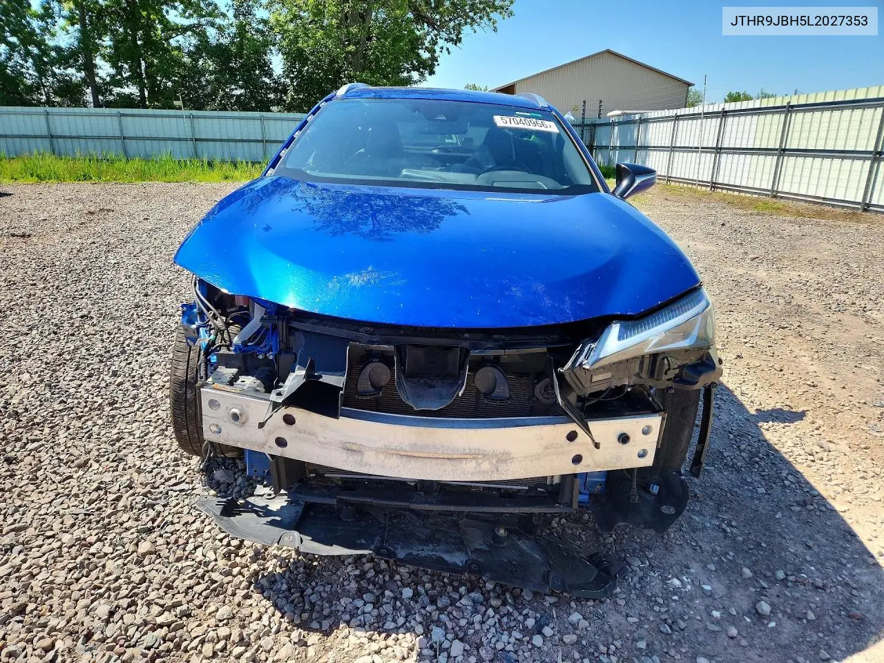 2020 Lexus Ux 250H VIN: JTHR9JBH5L2027353 Lot: 57040966