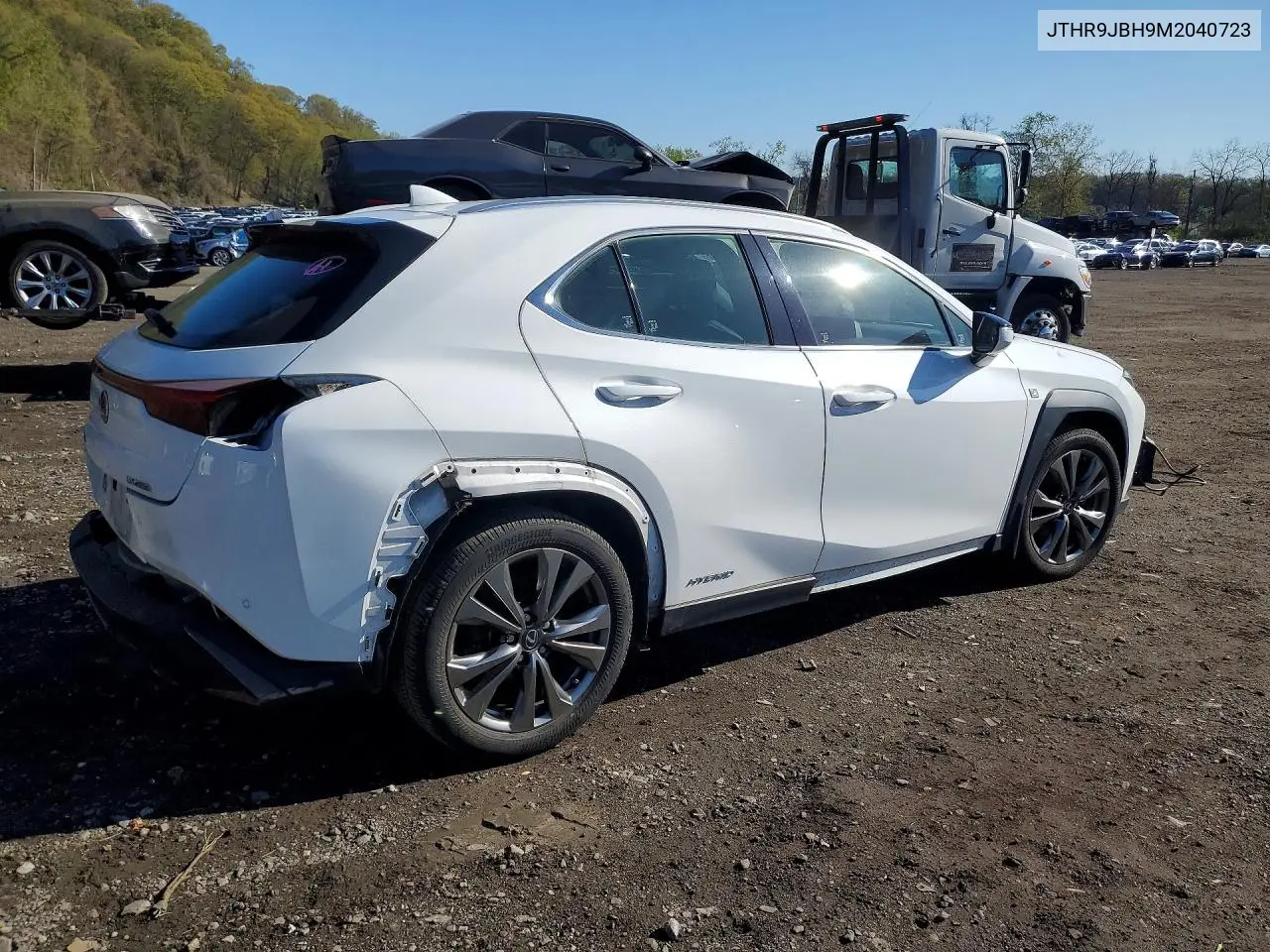 2021 Lexus Ux 250H VIN: JTHR9JBH9M2040723 Lot: 50127316