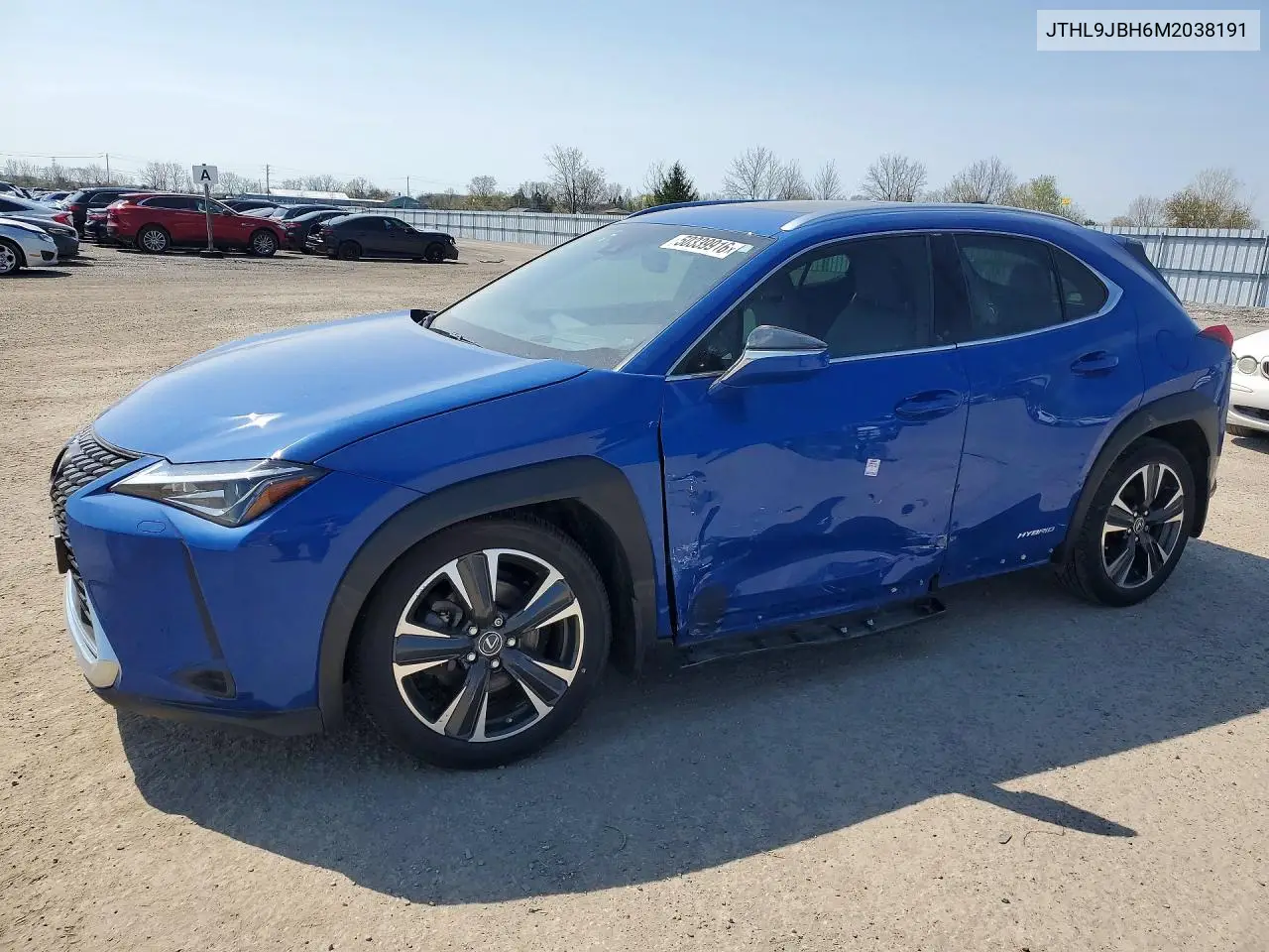 2021 Lexus Ux 250H VIN: JTHL9JBH6M2038191 Lot: 50339916