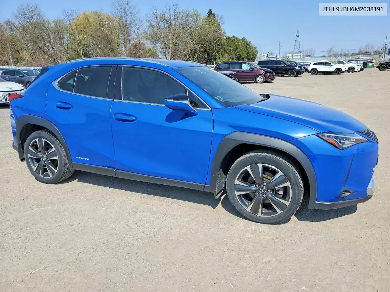 2021 Lexus Ux 250H VIN: JTHL9JBH6M2038191 Lot: 50339916
