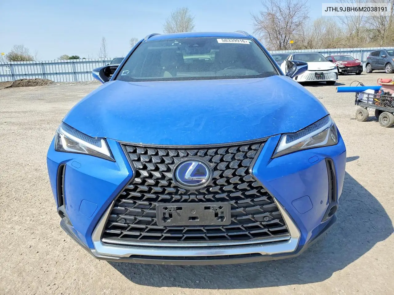 2021 Lexus Ux 250H VIN: JTHL9JBH6M2038191 Lot: 50339916