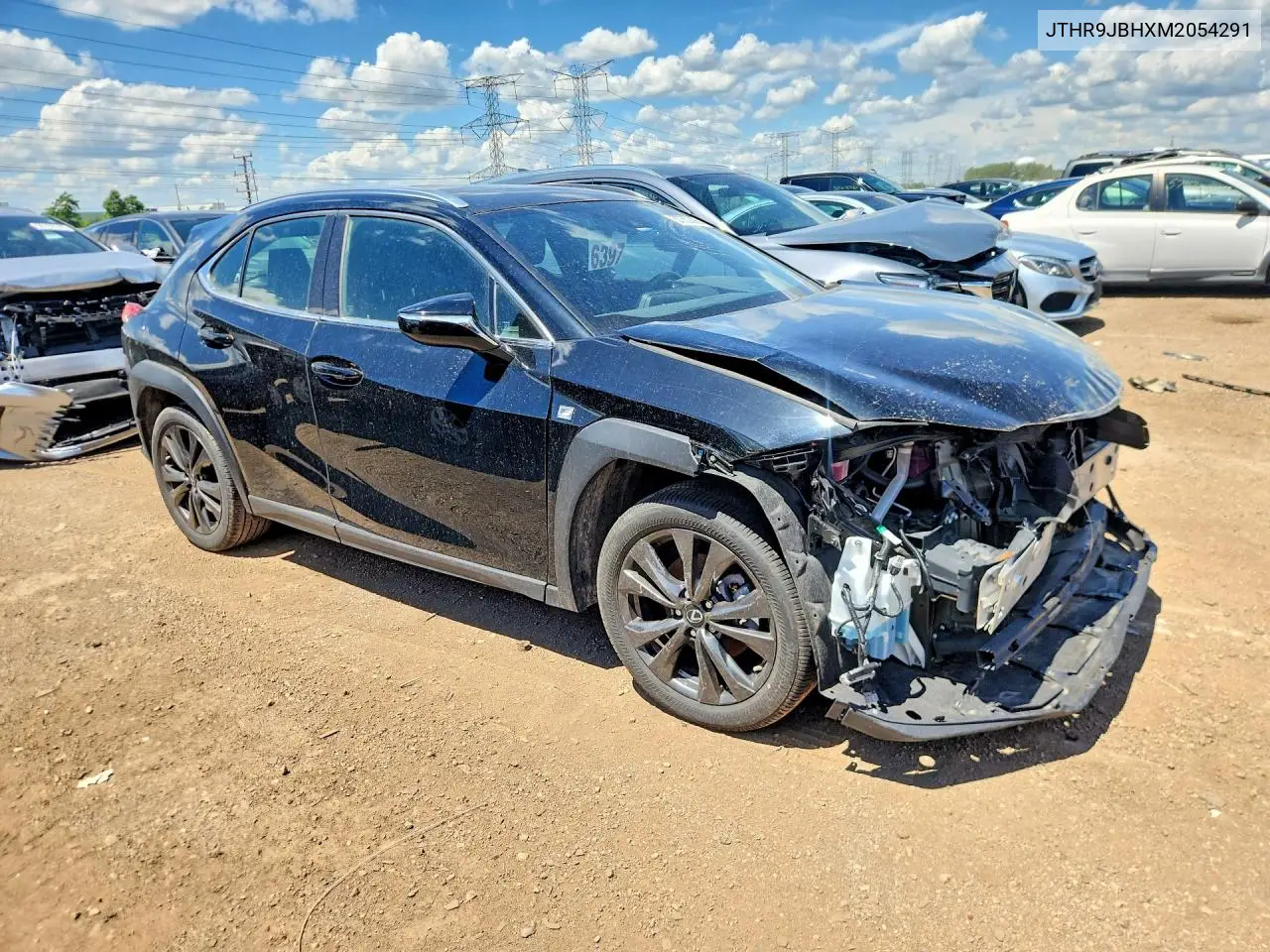 2021 Lexus Ux 250H F Sport VIN: JTHR9JBHXM2054291 Lot: 57350296