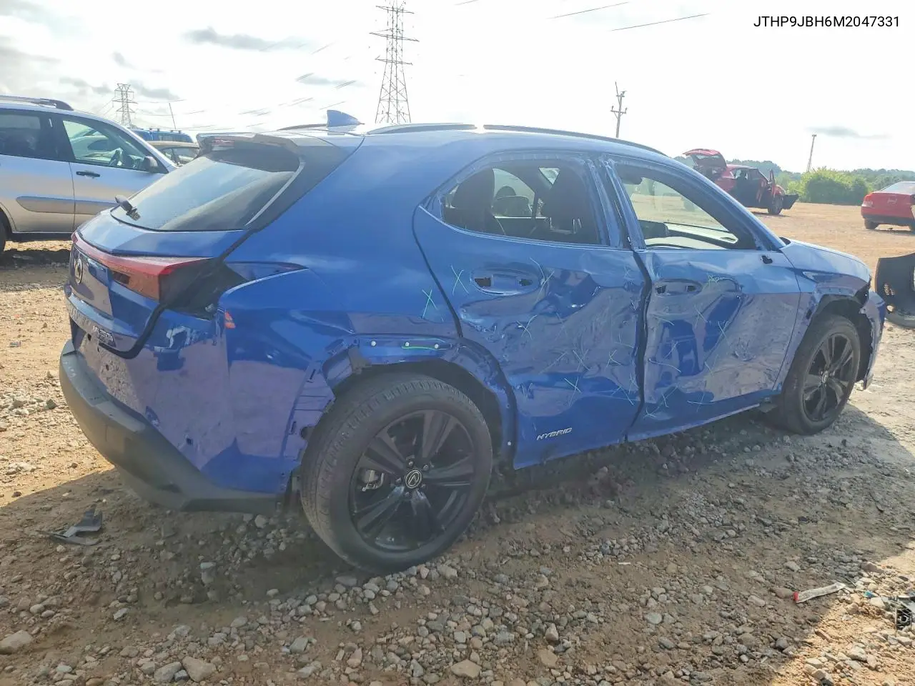2021 Lexus Ux 250H VIN: JTHP9JBH6M2047331 Lot: 59593916