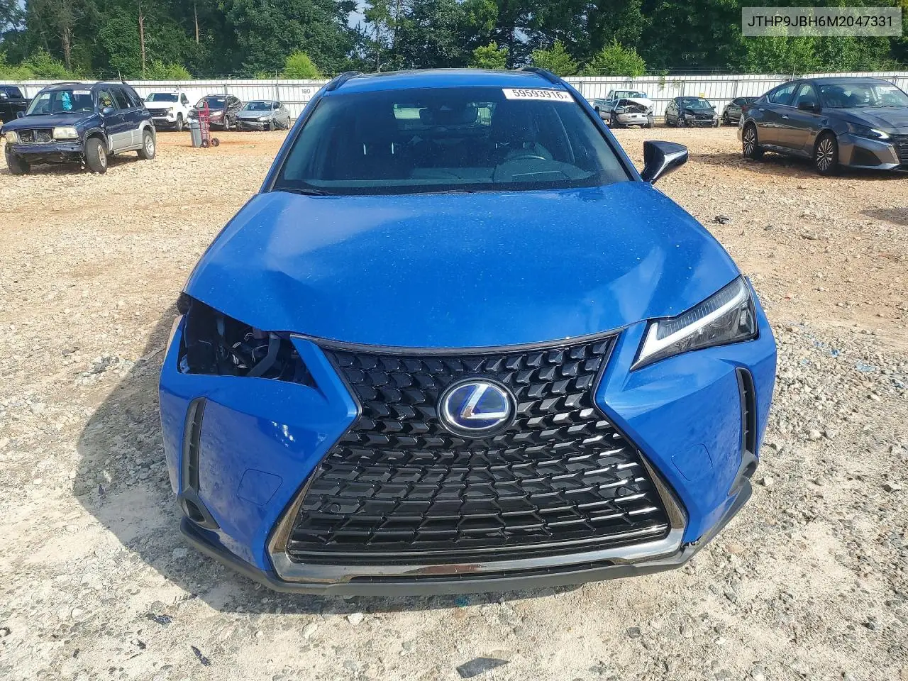 2021 Lexus Ux 250H VIN: JTHP9JBH6M2047331 Lot: 59593916