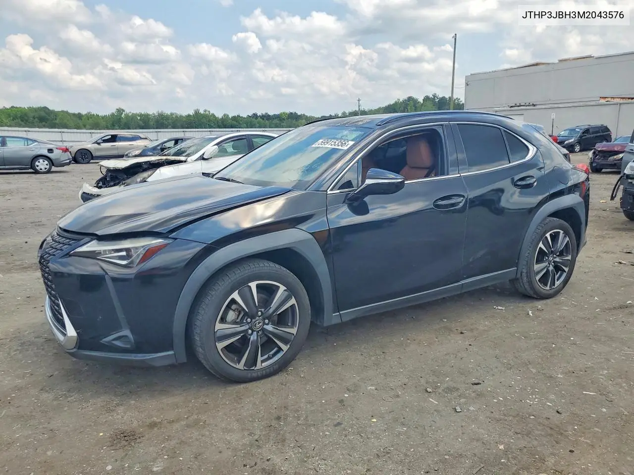 2021 Lexus Ux 200 Base VIN: JTHP3JBH3M2043576 Lot: 59915356