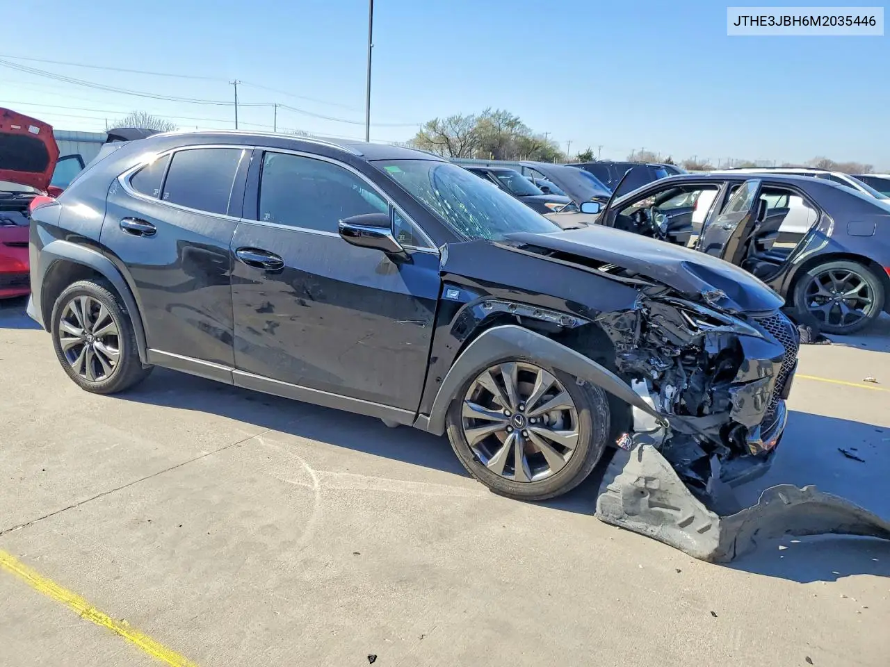 2021 Lexus Ux 200 F Sport VIN: JTHE3JBH6M2035446 Lot: 78733355