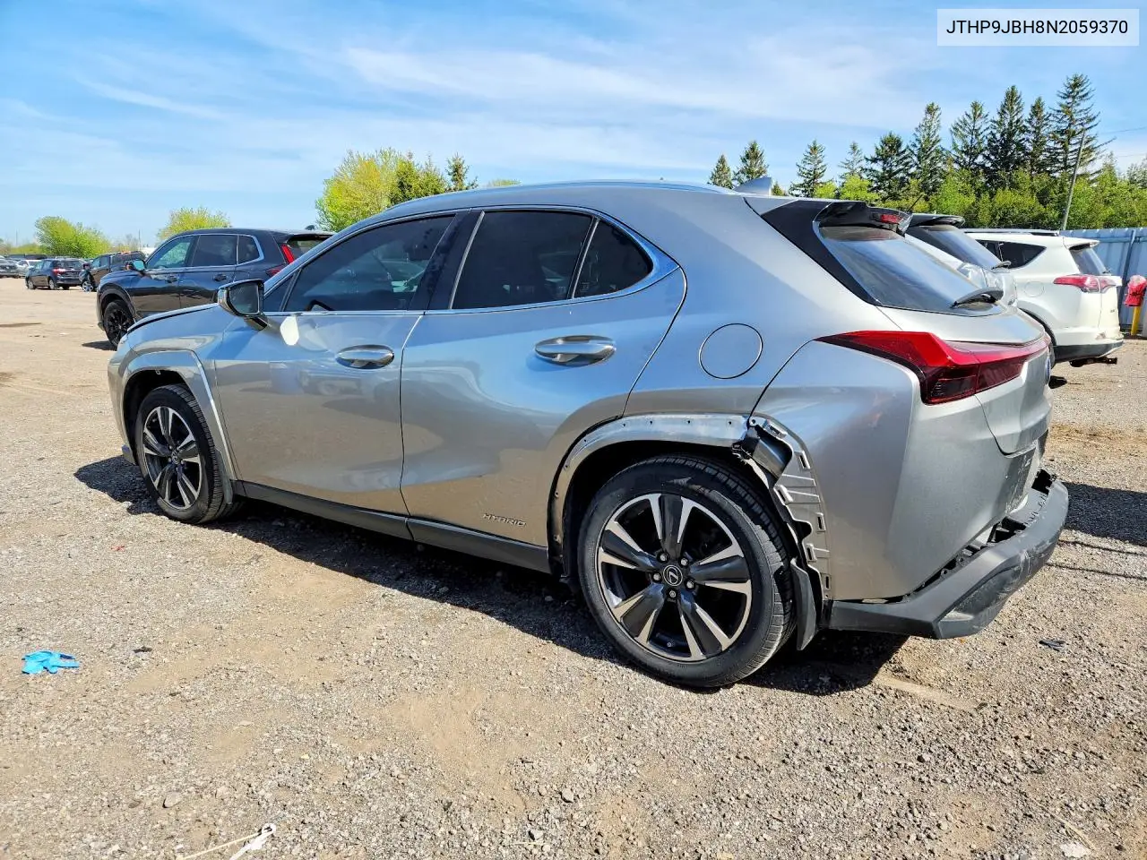 2022 Lexus Ux 250H Base VIN: JTHP9JBH8N2059370 Lot: 52657256