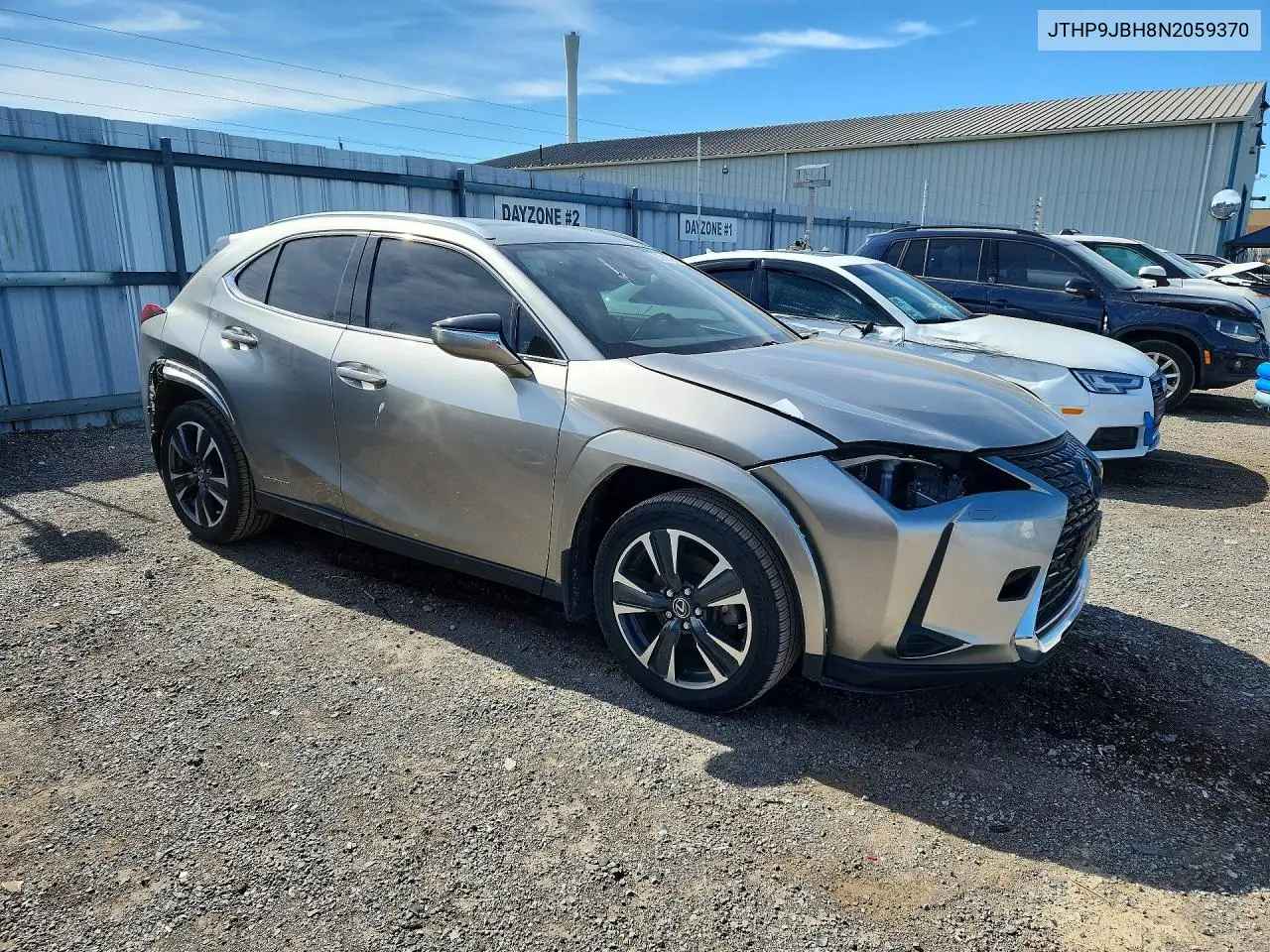 2022 Lexus Ux 250H Base VIN: JTHP9JBH8N2059370 Lot: 52657256