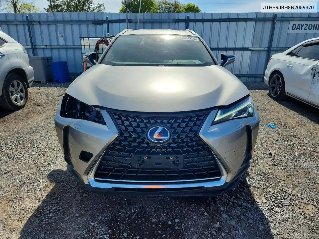 2022 Lexus Ux 250H Base VIN: JTHP9JBH8N2059370 Lot: 52657256