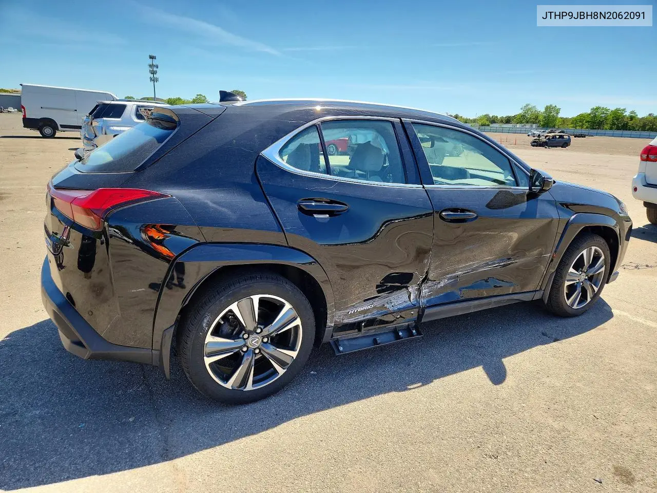 2022 Lexus Ux 250H Base VIN: JTHP9JBH8N2062091 Lot: 54822916