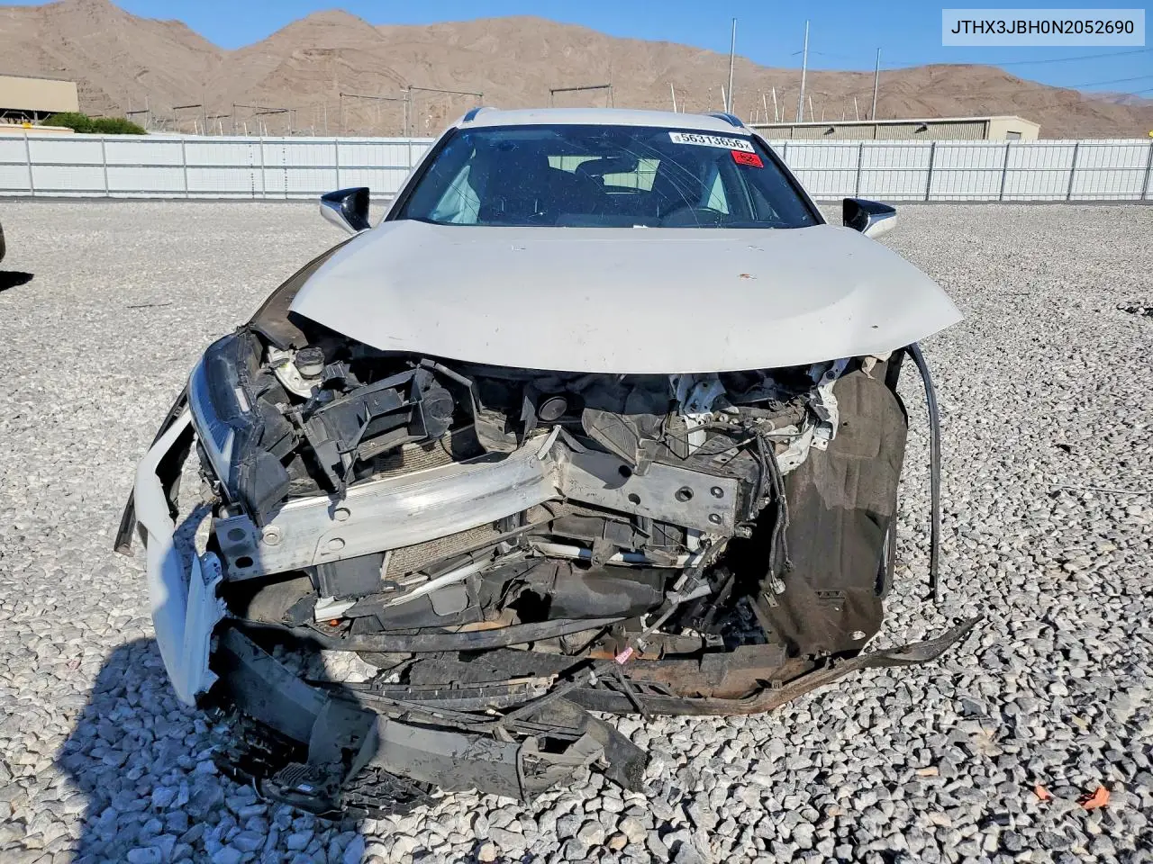 2022 Lexus Ux 200 Base VIN: JTHX3JBH0N2052690 Lot: 56313656