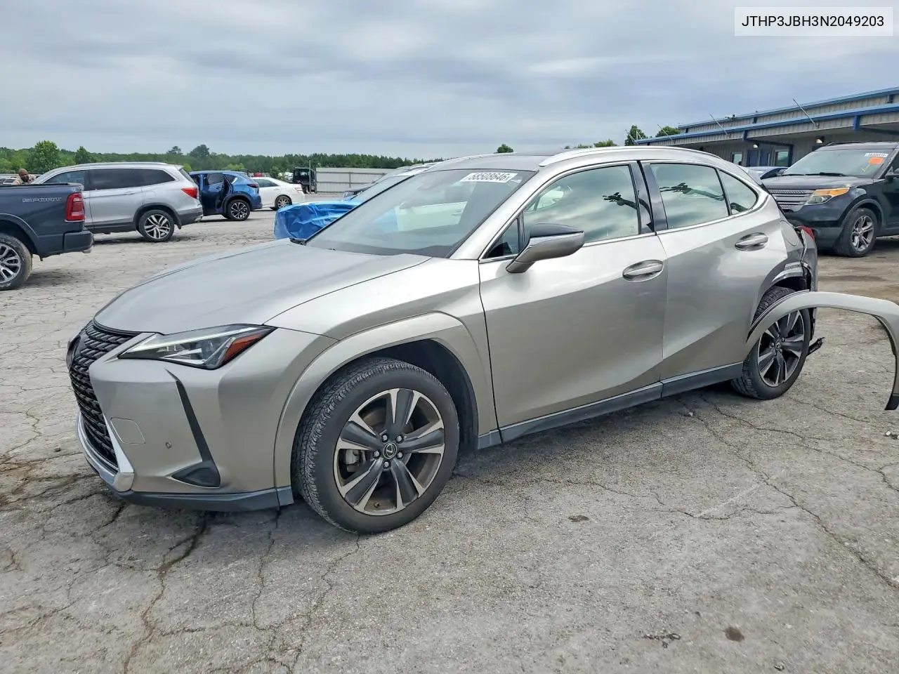2022 Lexus Ux 200 Base VIN: JTHP3JBH3N2049203 Lot: 58508646