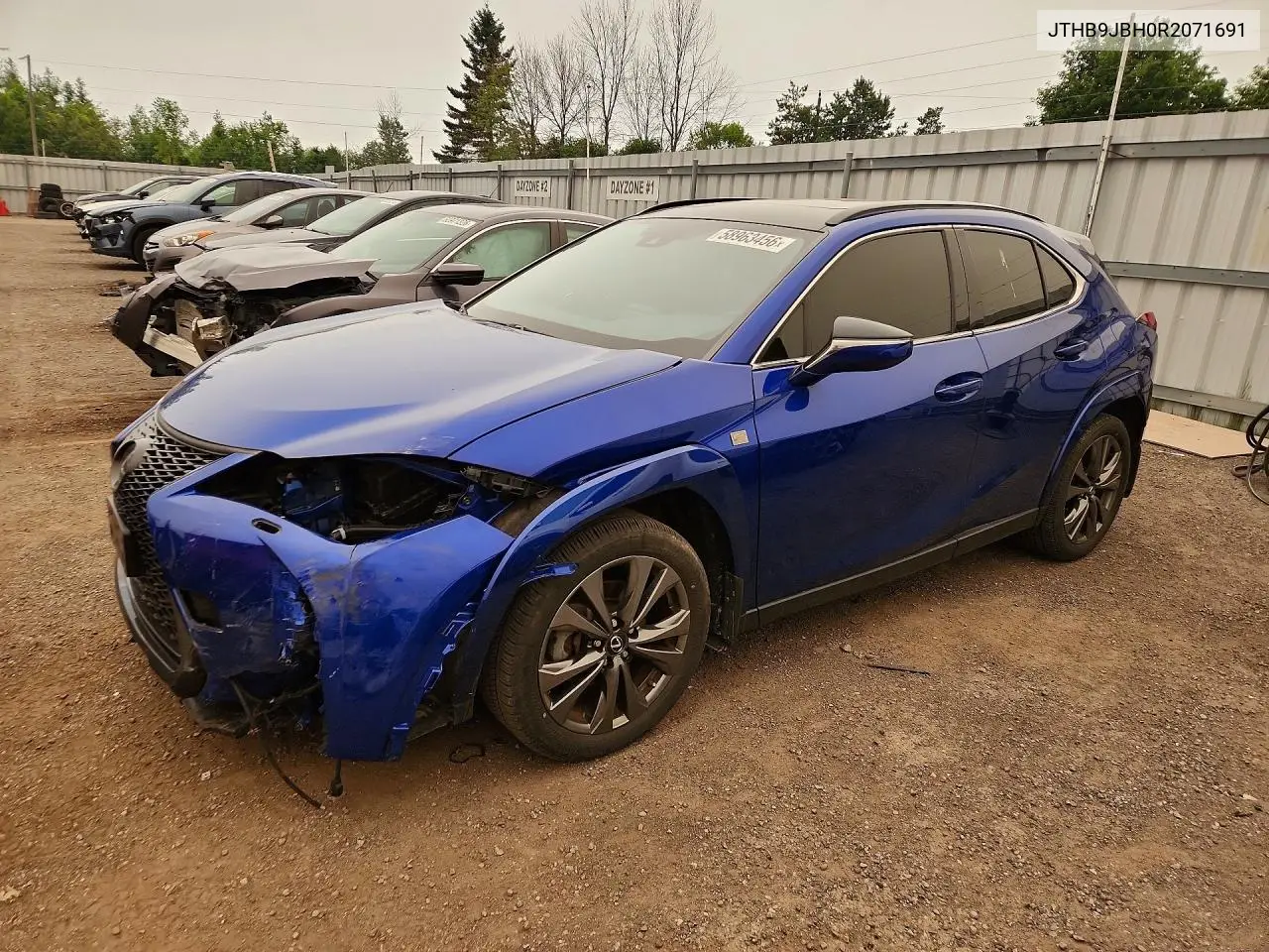 2024 Lexus Ux 250H F Sport Design VIN: JTHB9JBH0R2071691 Lot: 58963456