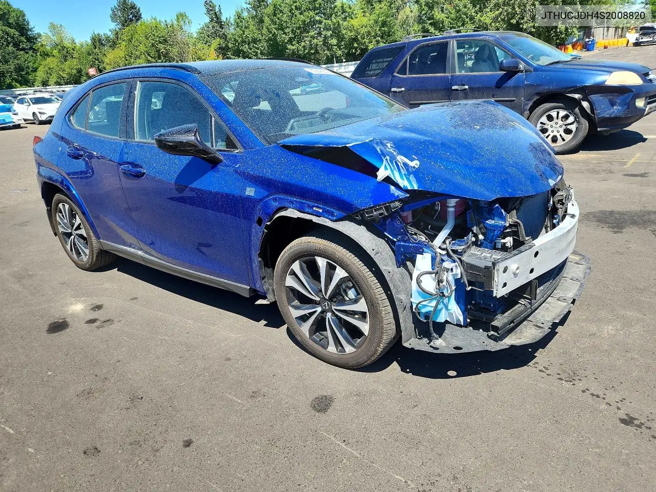 2025 Lexus Ux 300H F Sport Design VIN: JTHUCJDH4S2008820 Lot: 60843836