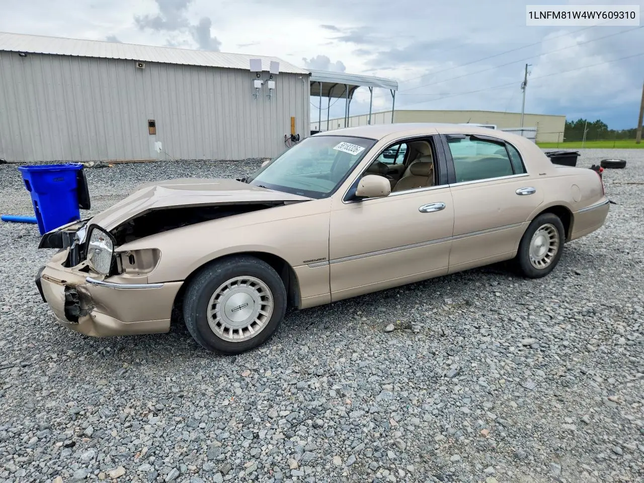 1998 Lincoln Town Car Executive VIN: 1LNFM81W4WY609310 Lot: 58183326