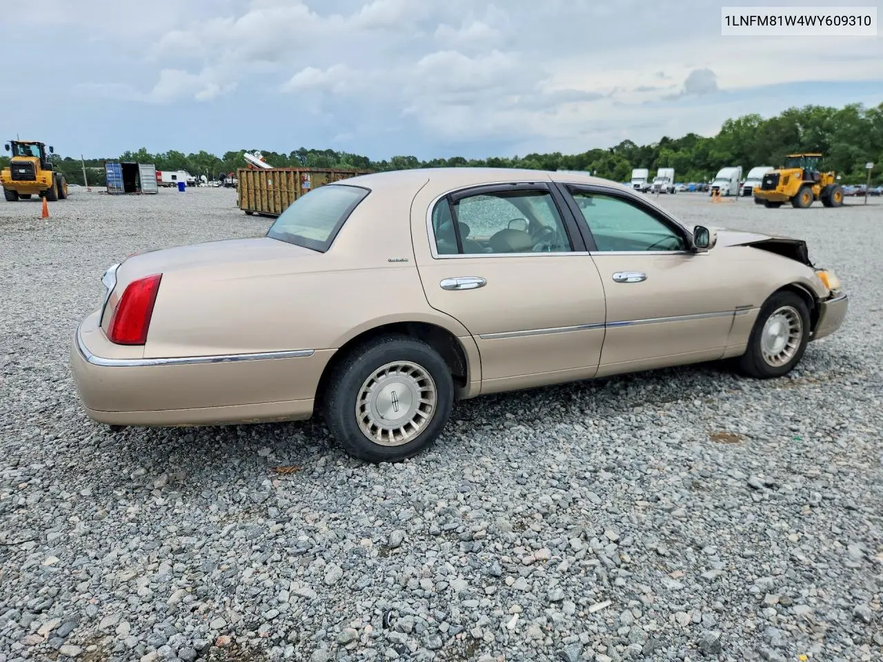 1998 Lincoln Town Car Executive VIN: 1LNFM81W4WY609310 Lot: 58183326