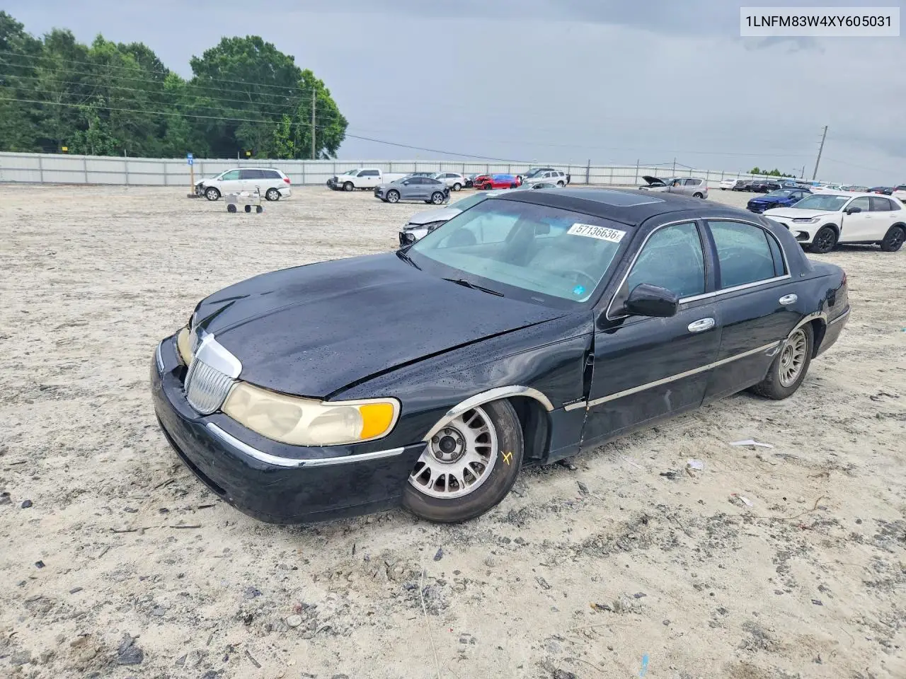 1999 Lincoln Town Car Cartier VIN: 1LNFM83W4XY605031 Lot: 57136636