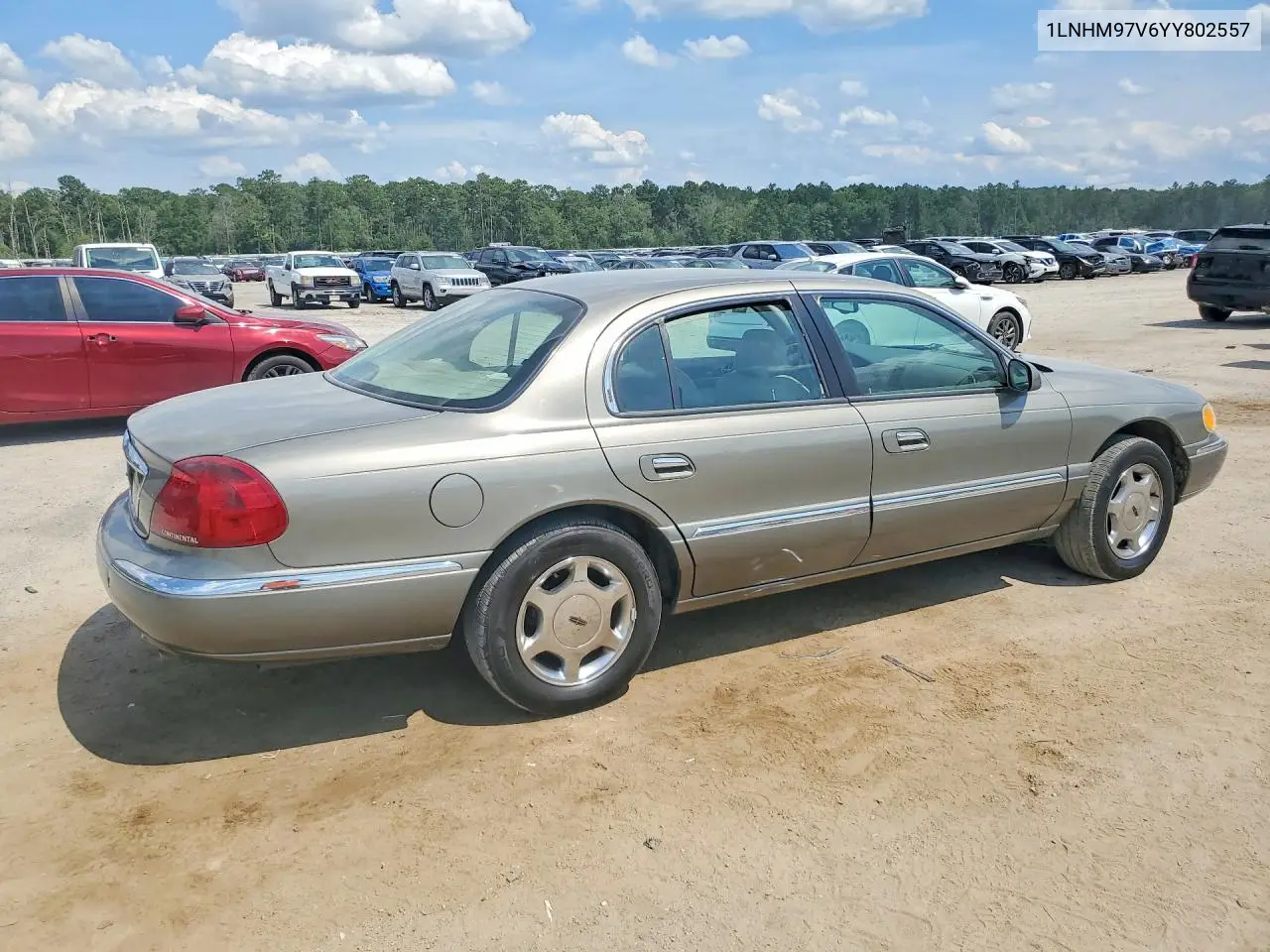 2000 Lincoln Continental VIN: 1LNHM97V6YY802557 Lot: 58530176