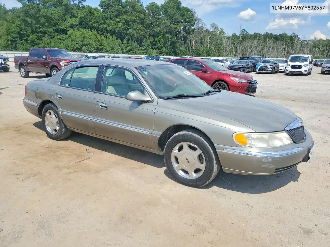 2000 Lincoln Continental VIN: 1LNHM97V6YY802557 Lot: 58530176