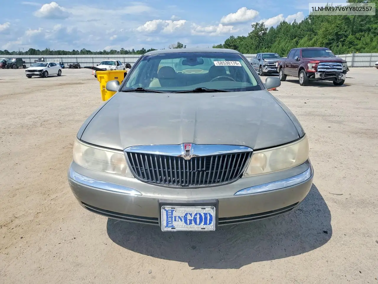 2000 Lincoln Continental VIN: 1LNHM97V6YY802557 Lot: 58530176