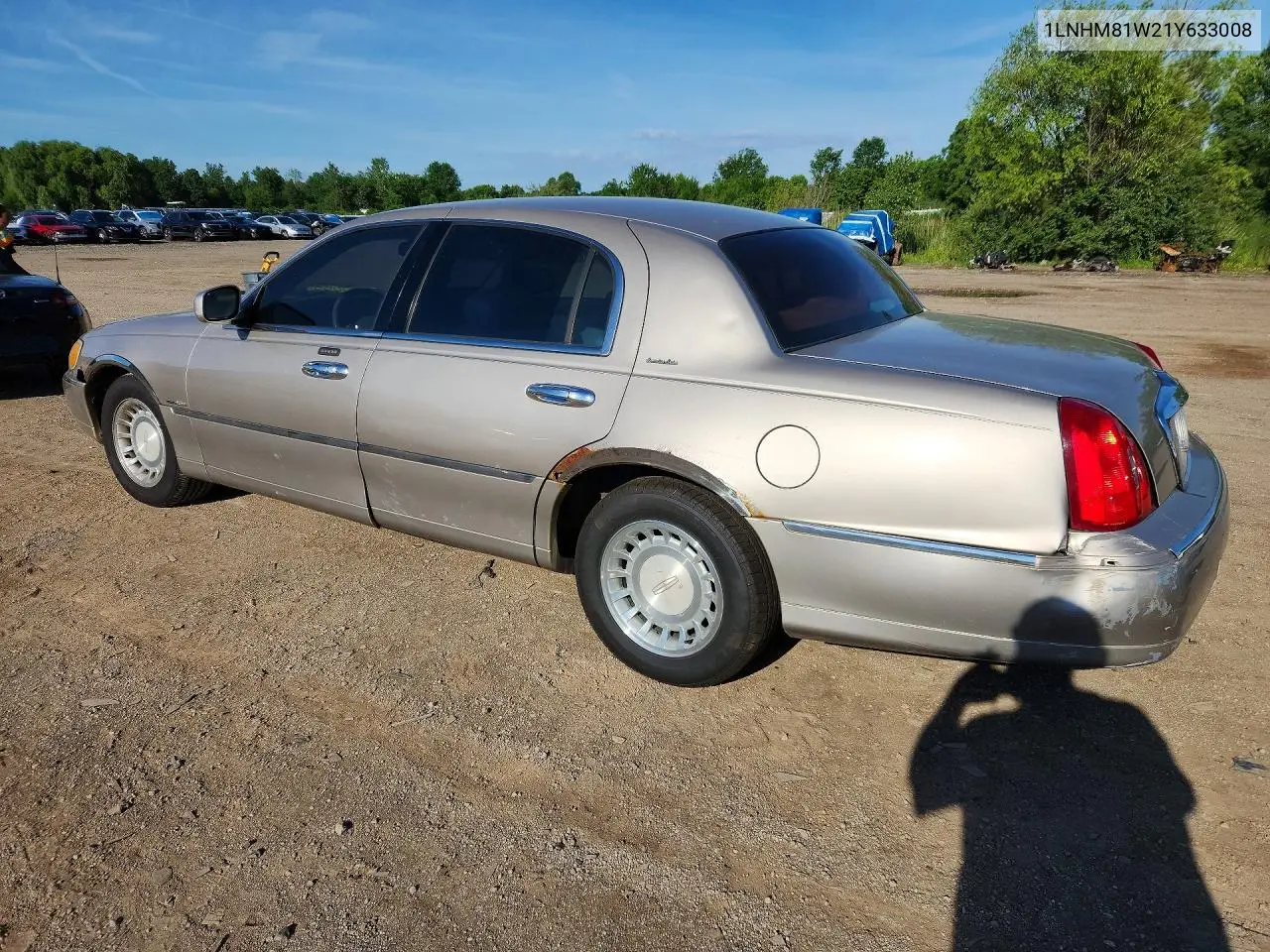 2001 Lincoln Town Car Executive VIN: 1LNHM81W21Y633008 Lot: 57530396