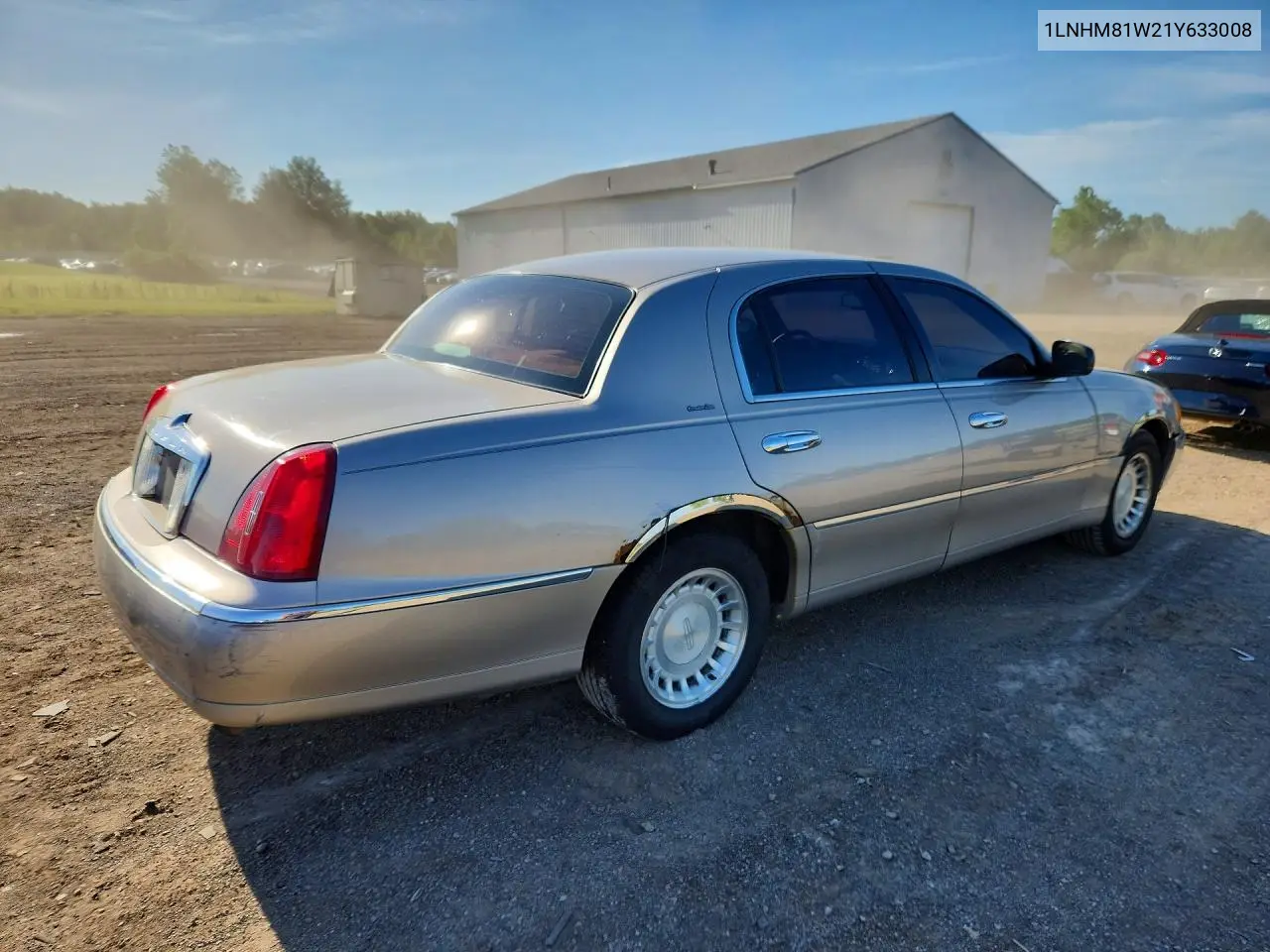 2001 Lincoln Town Car Executive VIN: 1LNHM81W21Y633008 Lot: 57530396