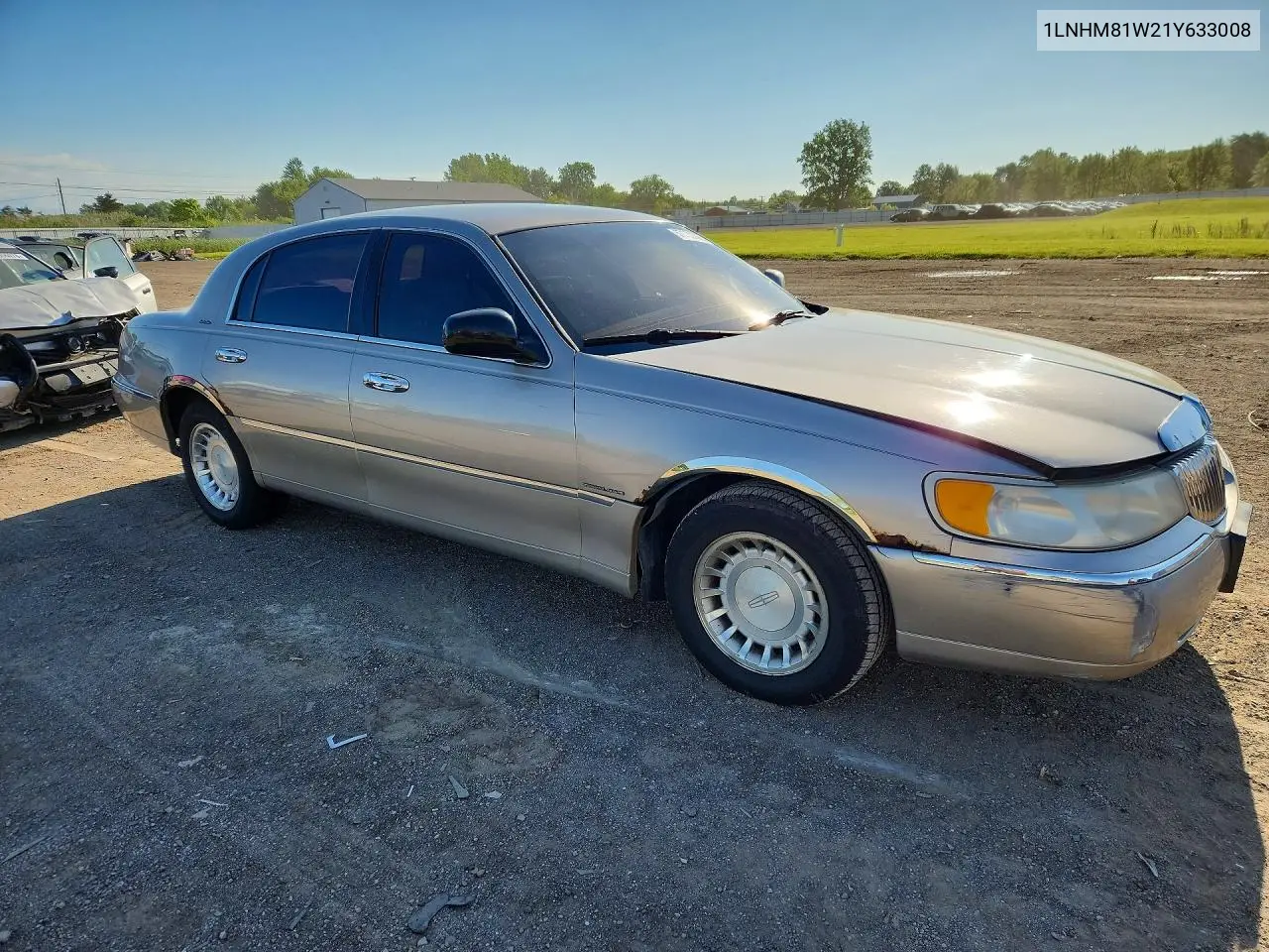 2001 Lincoln Town Car Executive VIN: 1LNHM81W21Y633008 Lot: 57530396