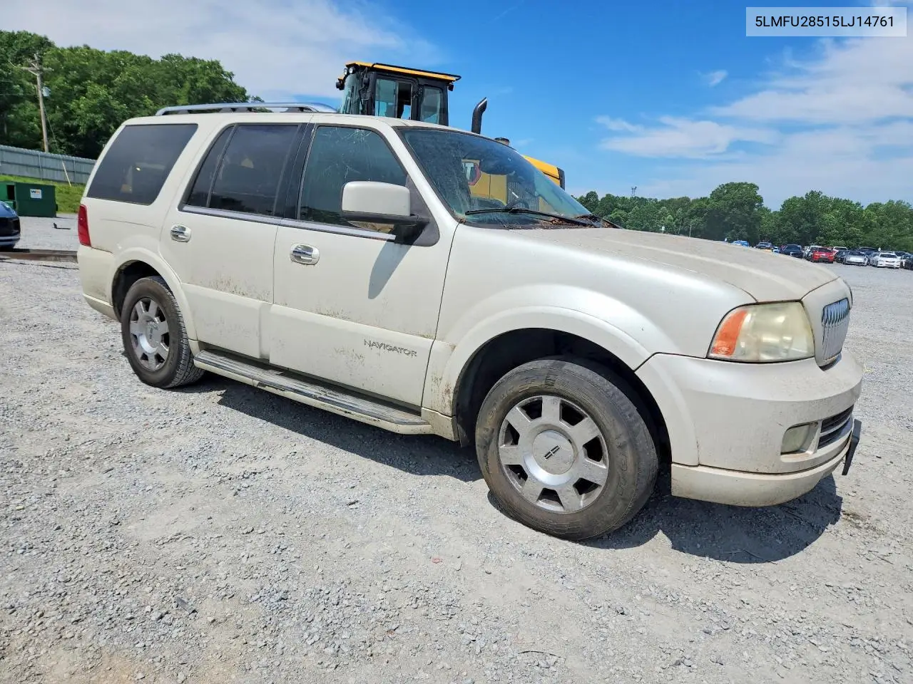 2005 Lincoln Navigator VIN: 5LMFU28515LJ14761 Lot: 57975286