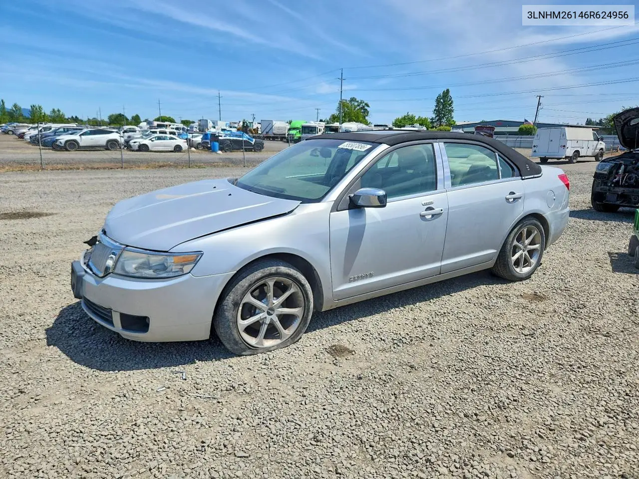 2006 Lincoln Zephyr VIN: 3LNHM26146R624956 Lot: 55507856