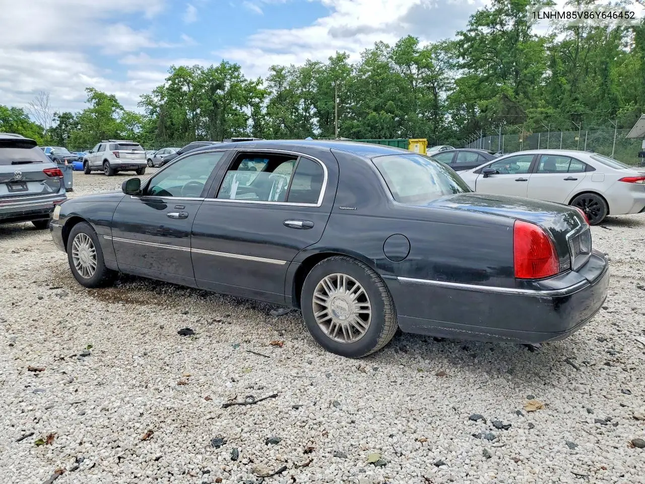 2006 Lincoln Town Car Signature Long Wheelbase VIN: 1LNHM85V86Y646452 Lot: 56394326