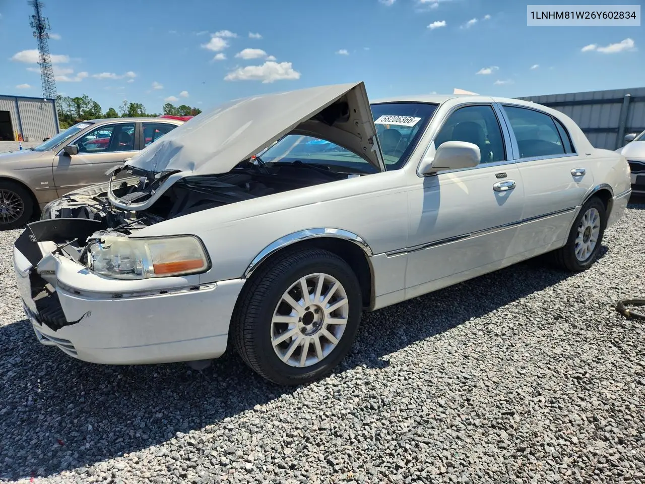 2006 Lincoln Town Car Signature VIN: 1LNHM81W26Y602834 Lot: 58206366
