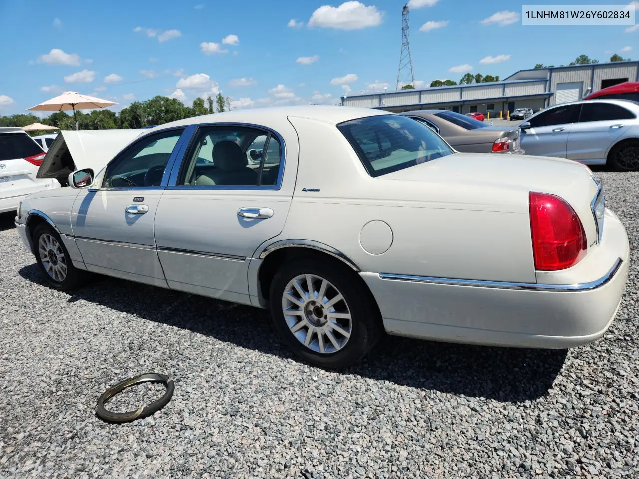 2006 Lincoln Town Car Signature VIN: 1LNHM81W26Y602834 Lot: 58206366