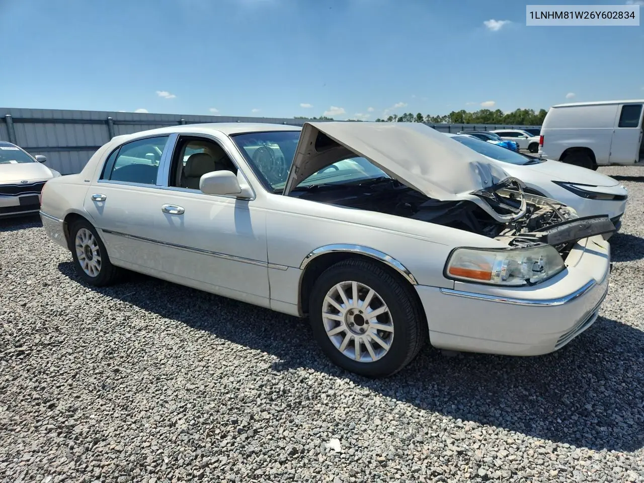 2006 Lincoln Town Car Signature VIN: 1LNHM81W26Y602834 Lot: 58206366