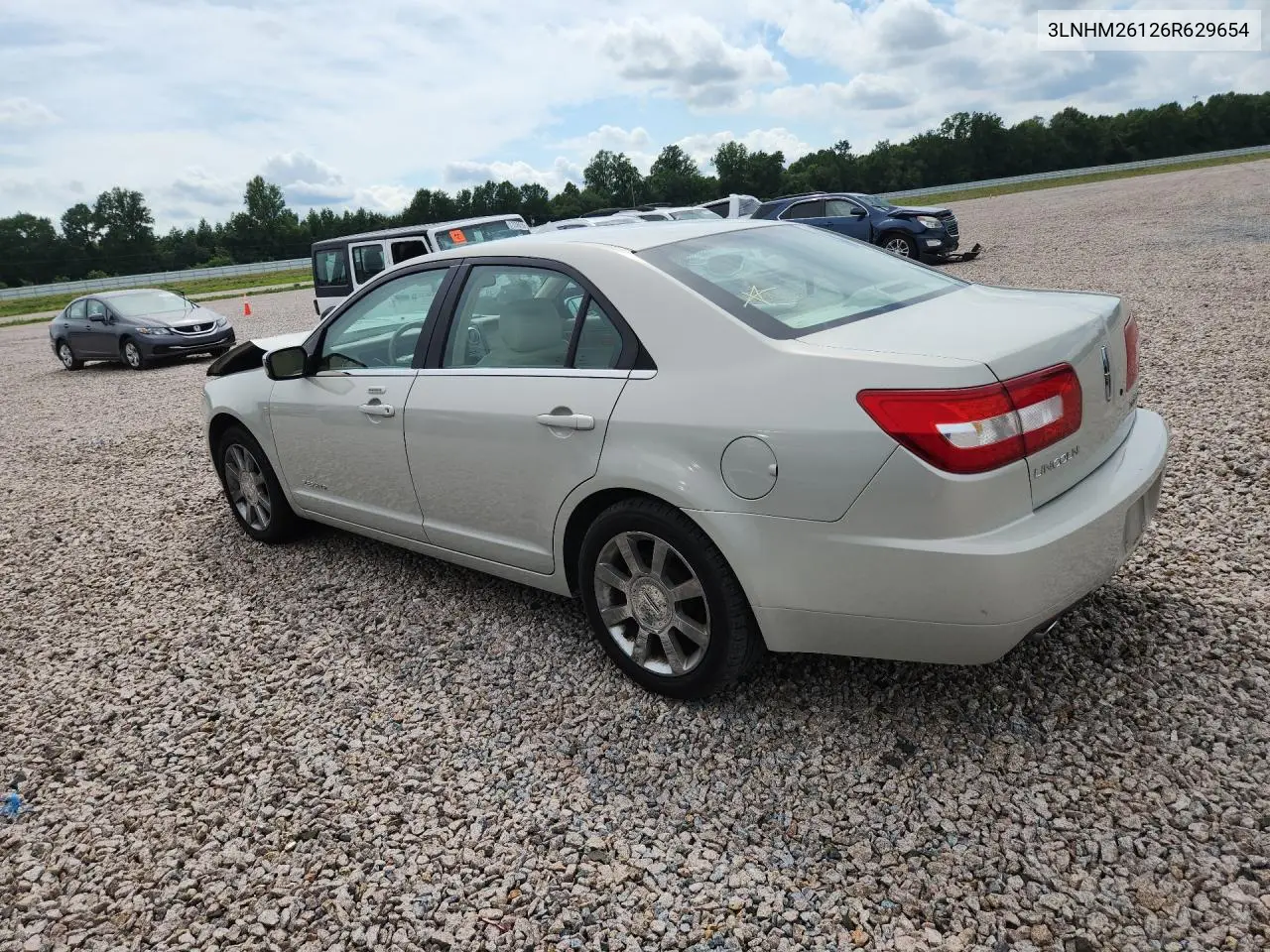 2006 Lincoln Zephyr VIN: 3LNHM26126R629654 Lot: 58228266