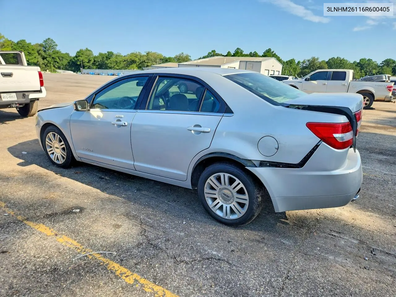 2006 Lincoln Zephyr VIN: 3LNHM26116R600405 Lot: 59080406