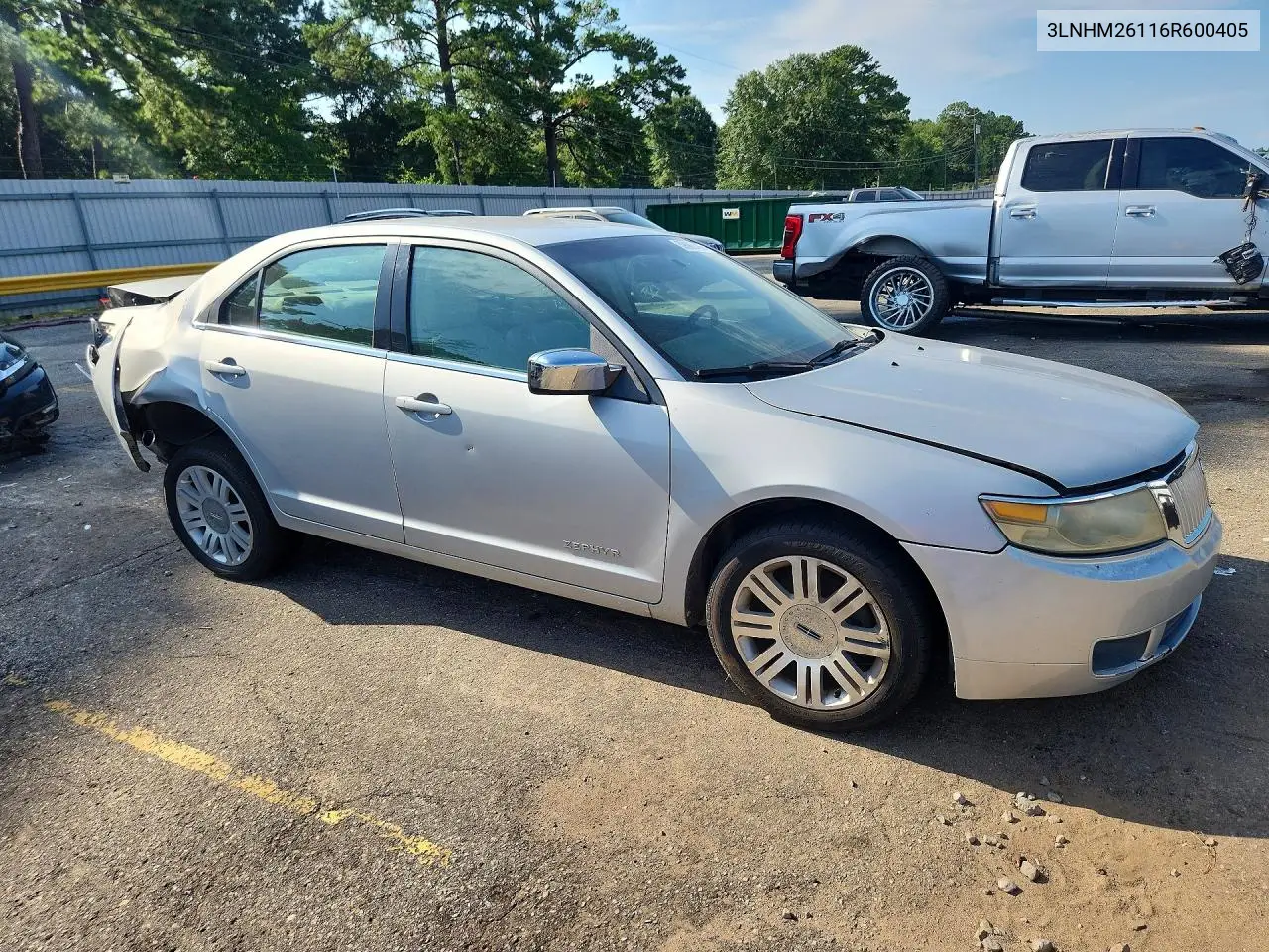 2006 Lincoln Zephyr VIN: 3LNHM26116R600405 Lot: 59080406