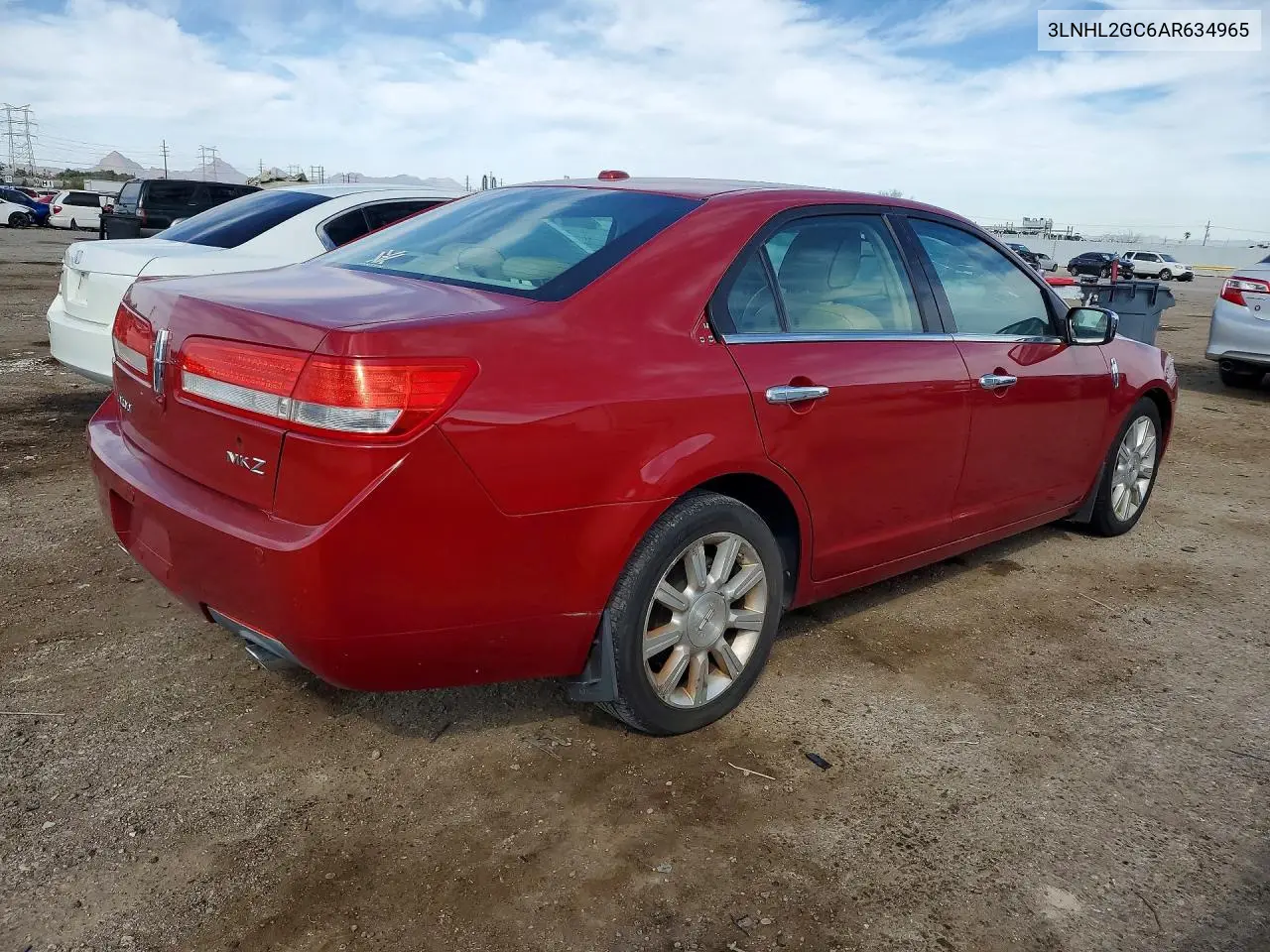 2010 Lincoln Townhouse Mkz VIN: 3LNHL2GC6AR634965 Lot: 41635576