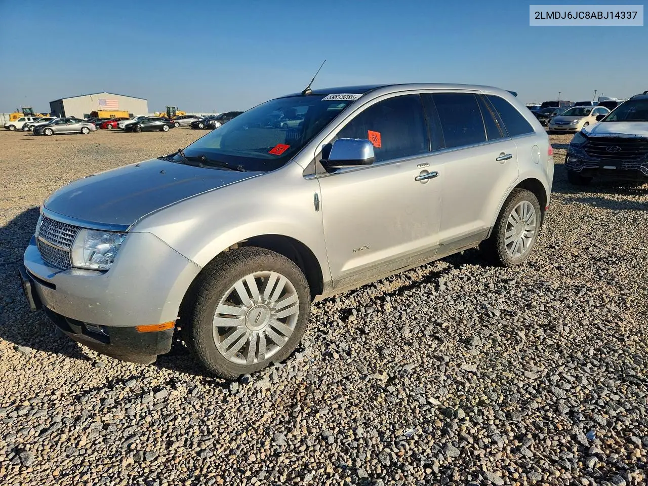 2010 Lincoln Mkx VIN: 2LMDJ6JC8ABJ14337 Lot: 59815286