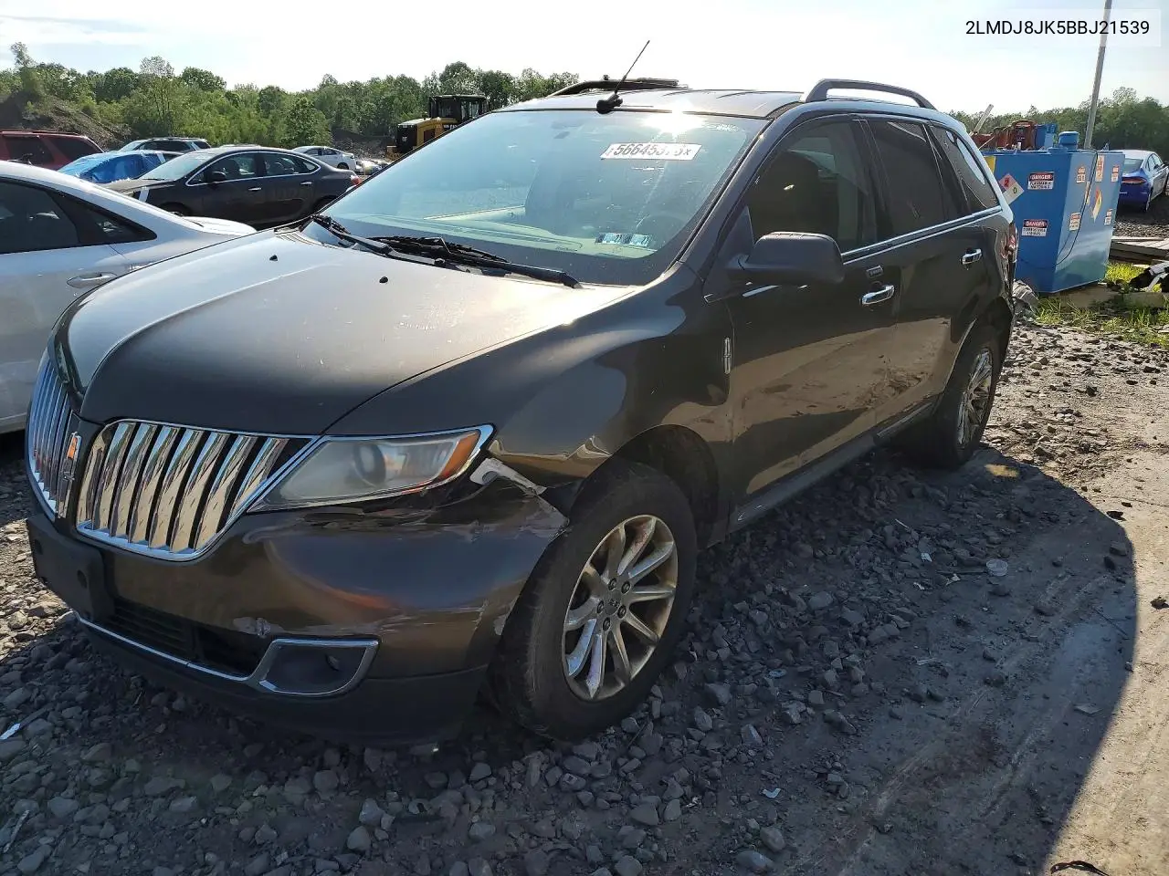 2011 Lincoln Mkx VIN: 2LMDJ8JK5BBJ21539 Lot: 56645376