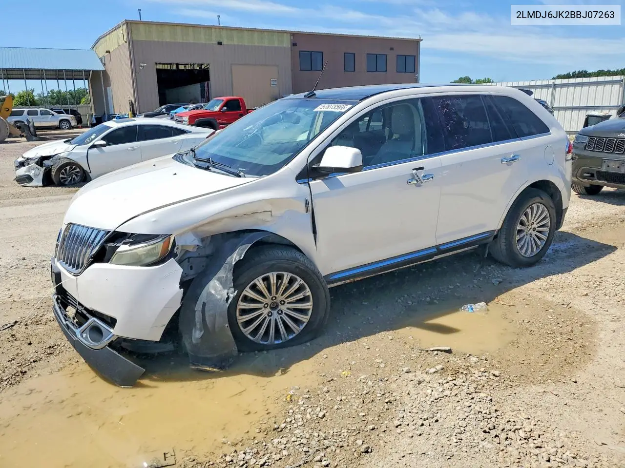2011 Lincoln Mkx VIN: 2LMDJ6JK2BBJ07263 Lot: 57073566