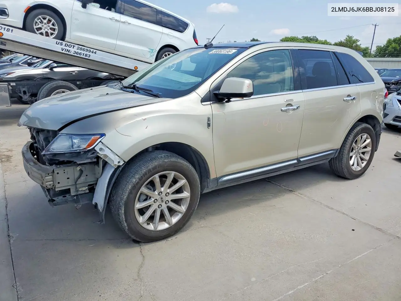 2011 Lincoln Mkx VIN: 2LMDJ6JK6BBJ08125 Lot: 58063196
