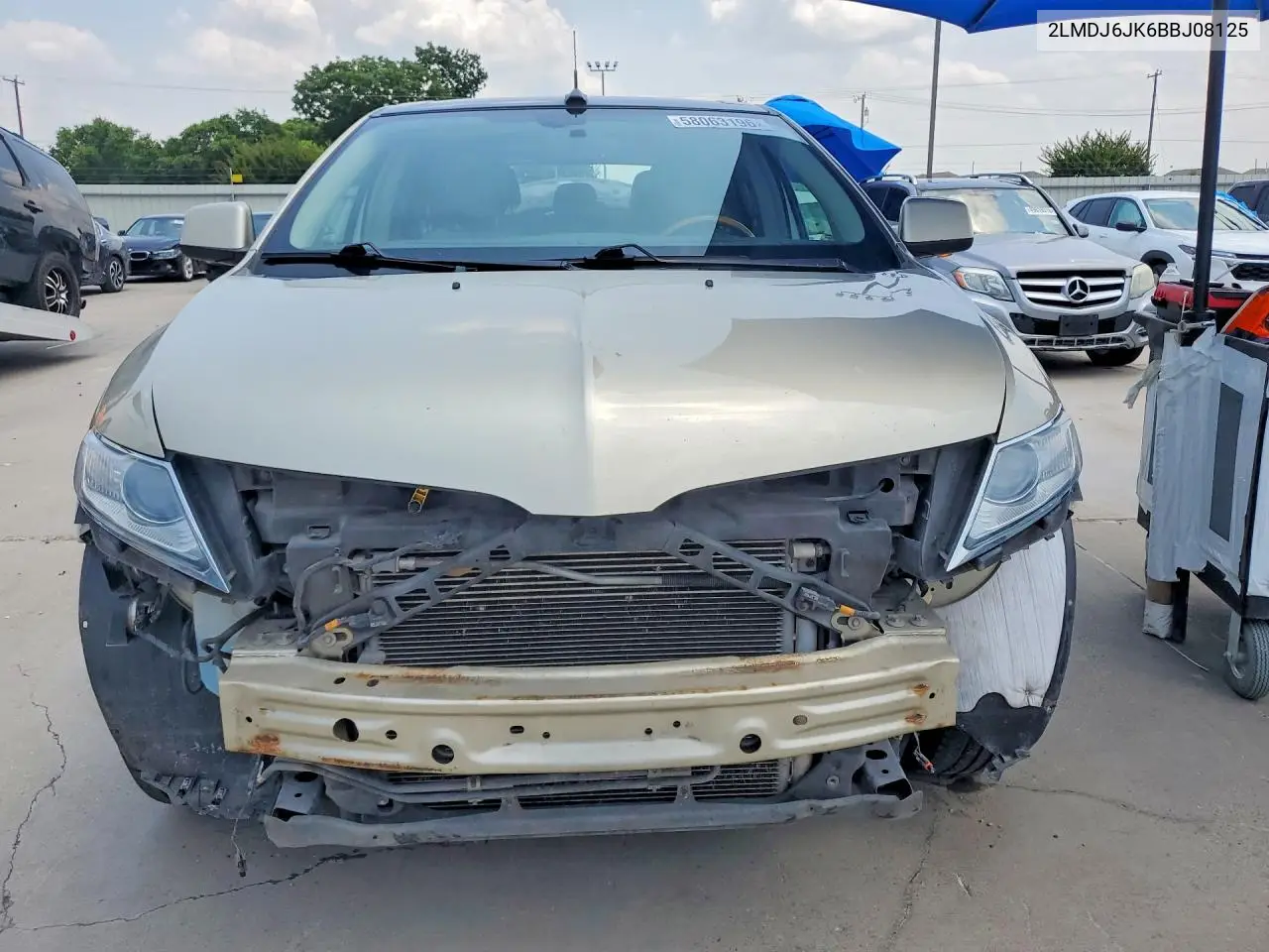 2011 Lincoln Mkx VIN: 2LMDJ6JK6BBJ08125 Lot: 58063196