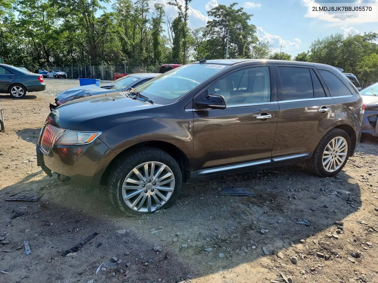 2011 Lincoln Mkx VIN: 2LMDJ8JK7BBJ05570 Lot: 58955136