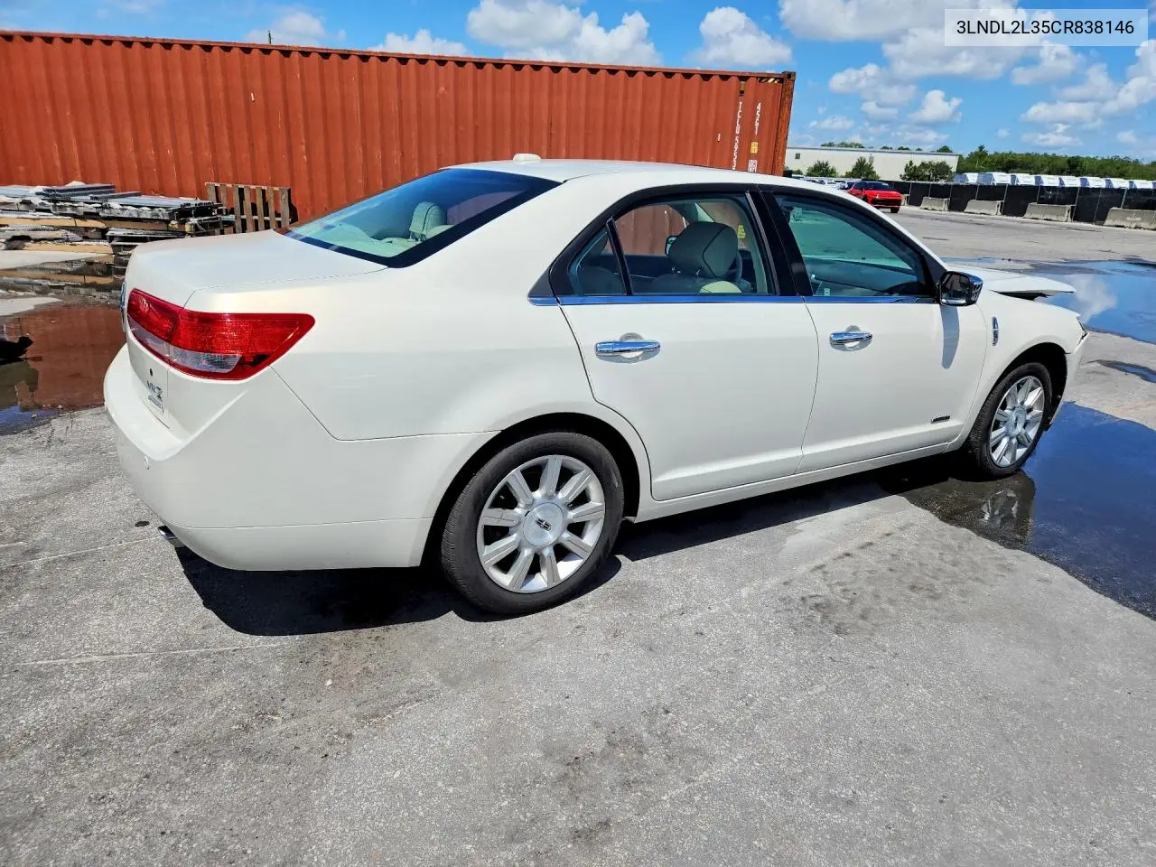 2012 Lincoln Mkz Hybrid VIN: 3LNDL2L35CR838146 Lot: 59347336