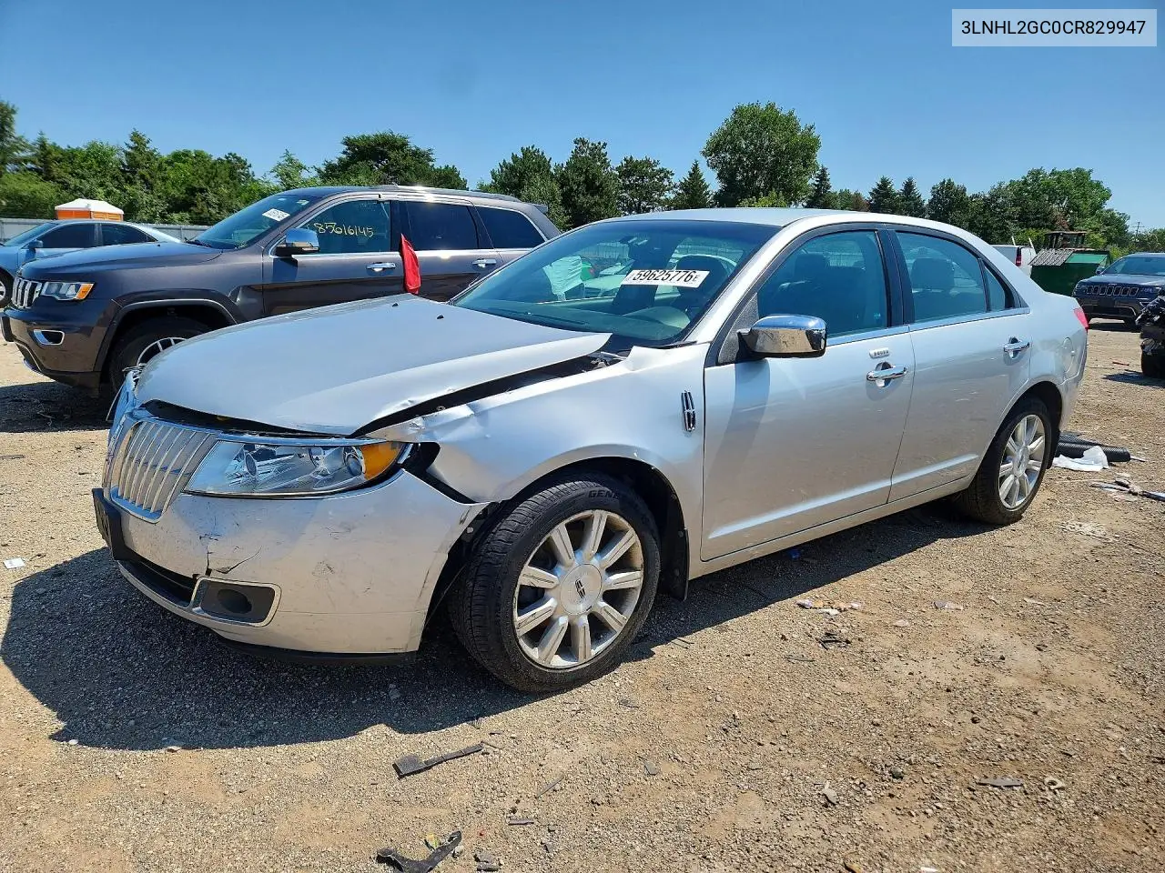 2012 Lincoln Mkz VIN: 3LNHL2GC0CR829947 Lot: 59625776