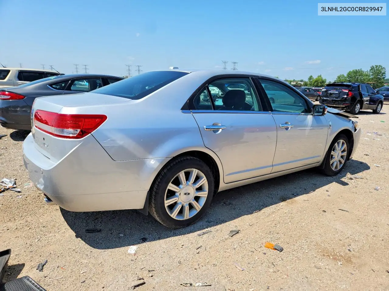2012 Lincoln Mkz VIN: 3LNHL2GC0CR829947 Lot: 59625776