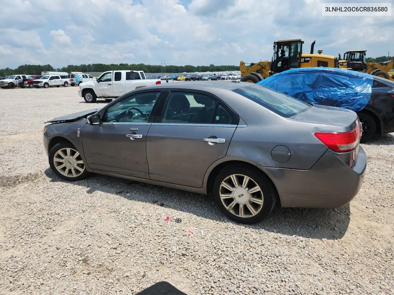 2012 Lincoln Mkz VIN: 3LNHL2GC6CR836580 Lot: 59730576