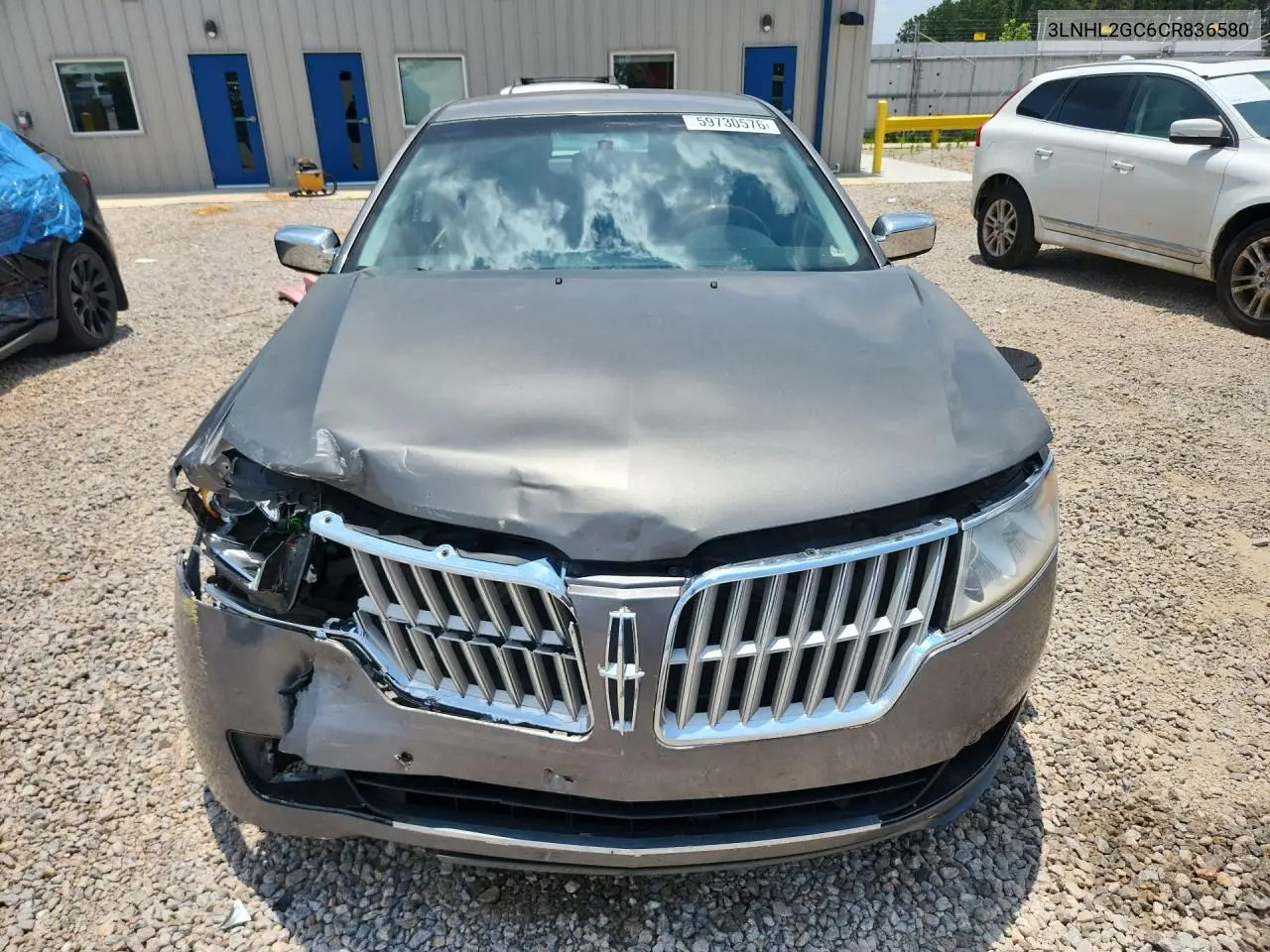 2012 Lincoln Mkz VIN: 3LNHL2GC6CR836580 Lot: 59730576
