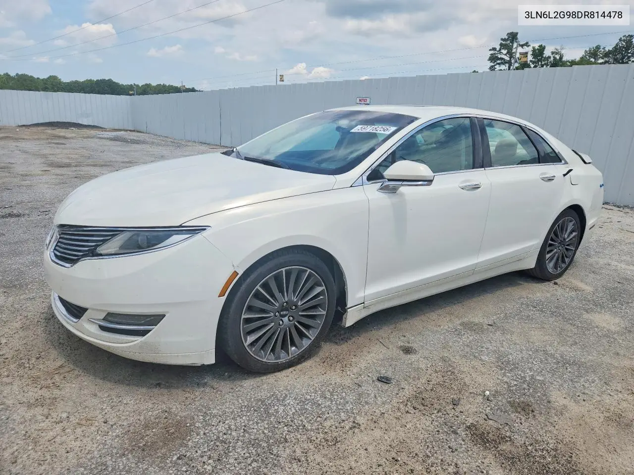 2013 Lincoln Mkz VIN: 3LN6L2G98DR814478 Lot: 59718256