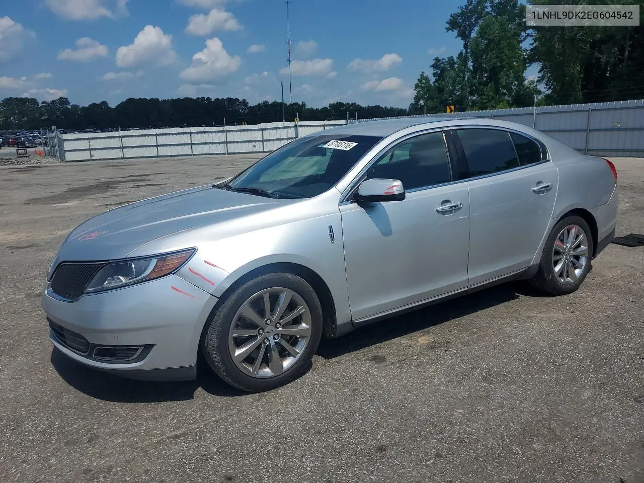 2014 Lincoln Mks VIN: 1LNHL9DK2EG604542 Lot: 57185116